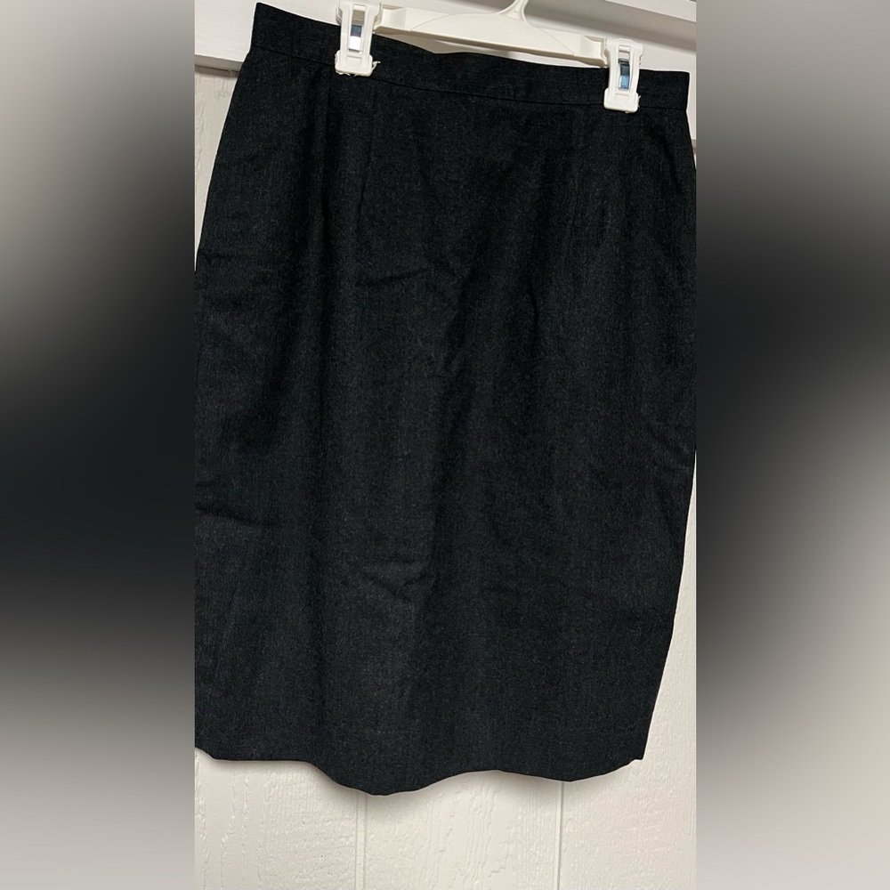 Classic Wool Black Women's Skirt - vintage